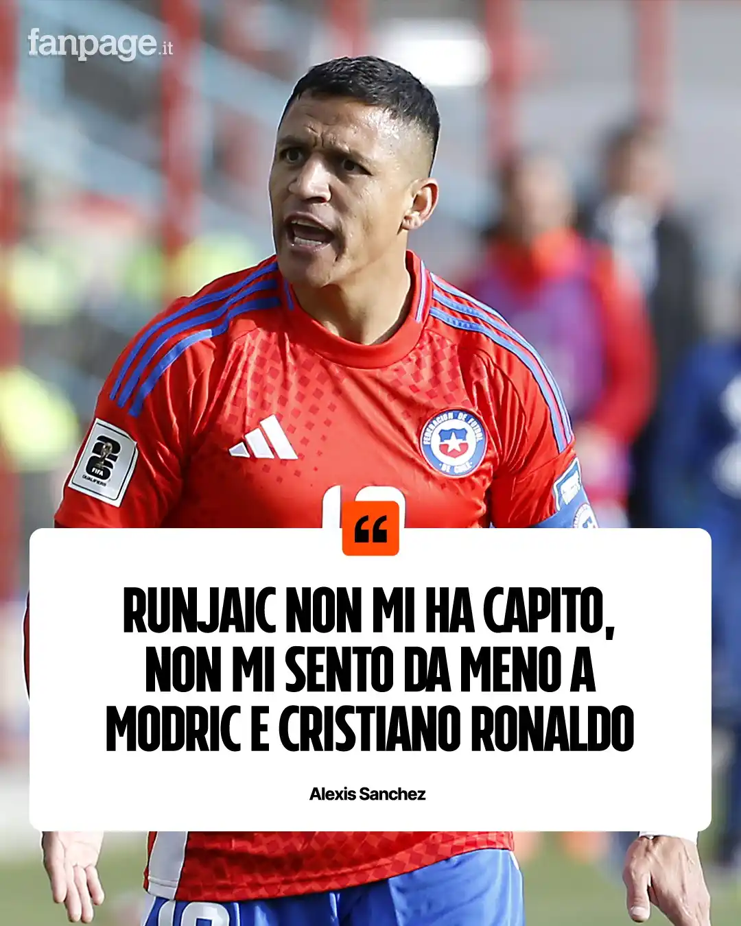 Image from Sport Fanpage.it: 🇨🇱 Il Cile dice addio al sogno Mondiale…Ma Alexis Sánchez non ci sta...