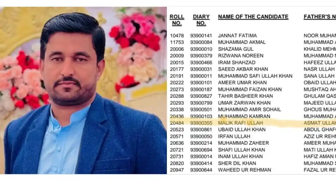 Image from Preparation with Sir Tauqeer Jobs PPSC FPSC CSS NTS SPSC MCQs Mdcat Paper Test ISSB Books Notes Bpsc: Congratulations 👏 🎉🎉 Our Academy student Malik Rafiullah s/o Asmatu...