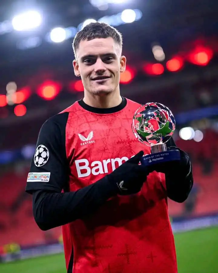 Image from PREMIER LEAGUE LIVE MATCHES & NEWS⚽: 🇩🇪🌟 Florian Wirtz won 𝐅𝐈𝐕𝐄 Player of the Match awards in the Ch...