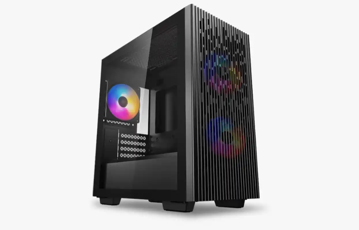 Image from Kabyz Tech: *Deepcool Mattrexx 40 RGB gaming case* - 4x RGB LED fans - used case, ...