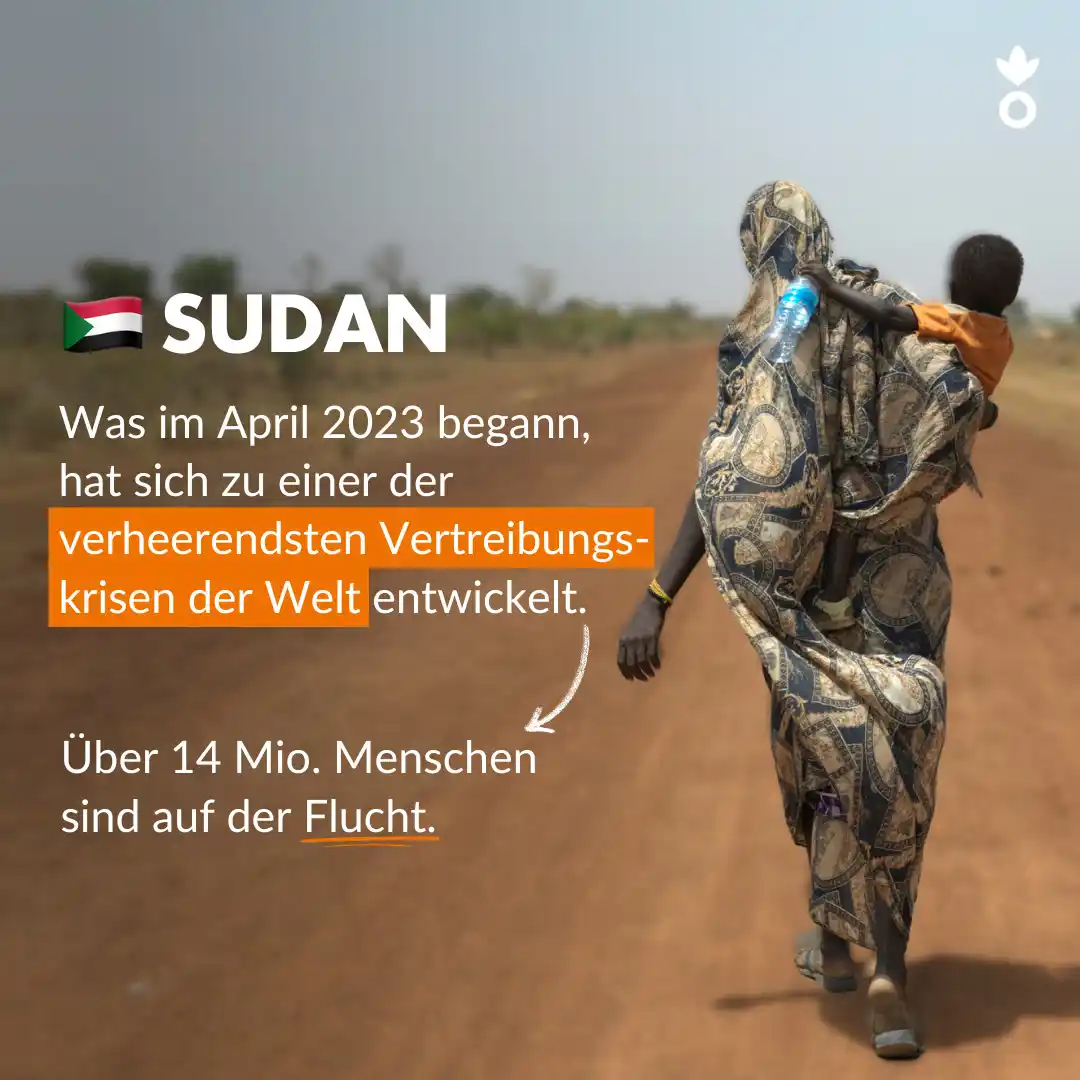 Image from Aktion gegen den Hunger: 🏚️ Der Sudan gehört zu den schwersten Vertreibungskrisen unserer Zeit...