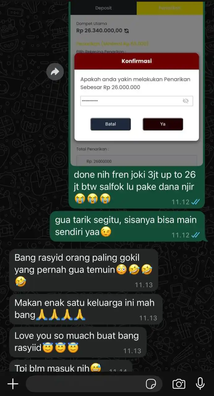 Image from CIRCLE CHAOUS: dipuji tidak tumbang, dikasih kepercayaan gamau ngecewain bang🙇🏼‍♂️�...