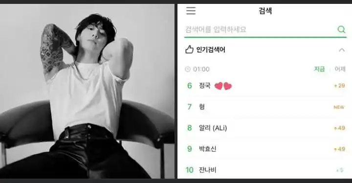 Image from 💜BTS INFO CR🇨🇷: El nombre de Jungkook ahora es tendencia en Melon, la plataforma de mú...