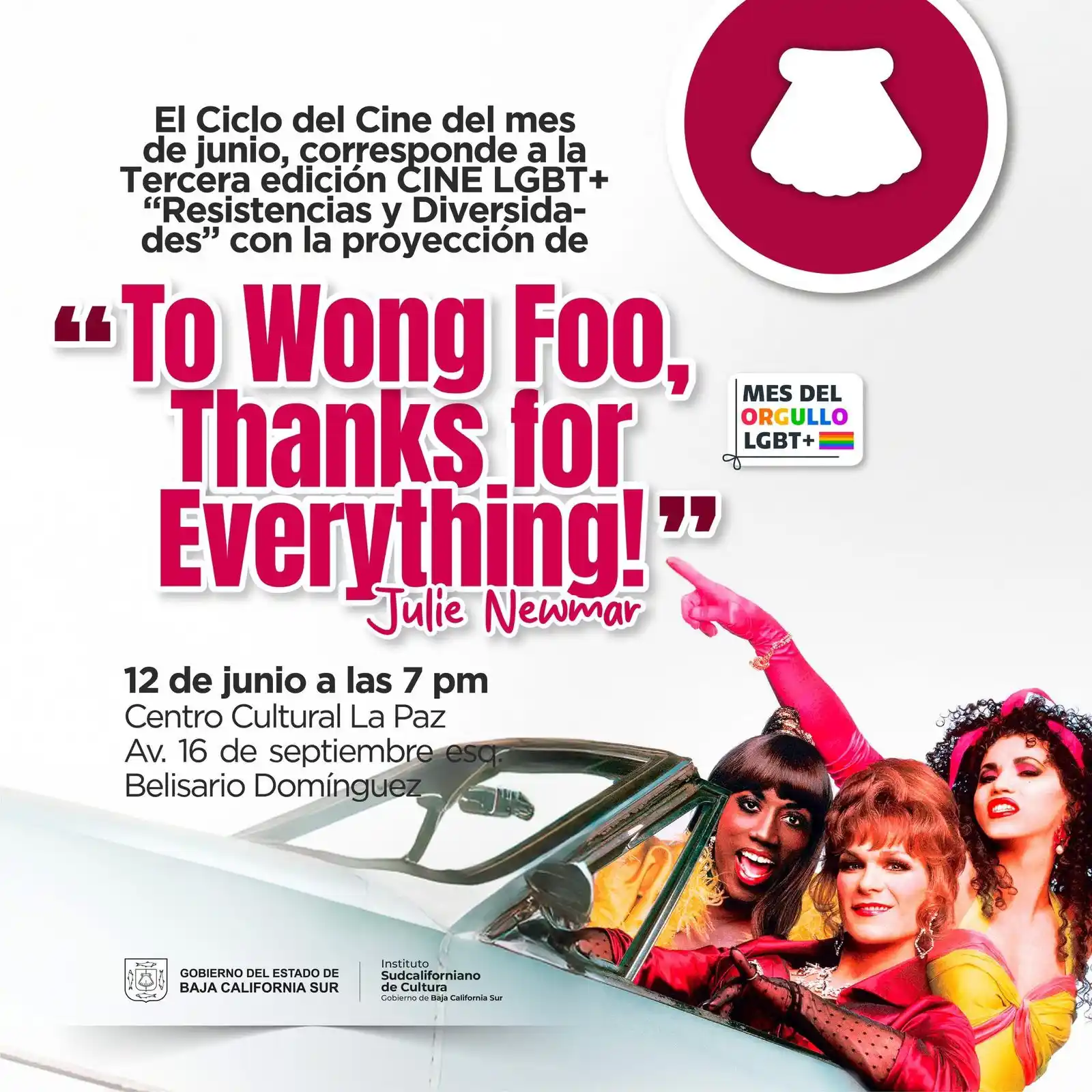 Image from Gobierno de Baja California Sur: En este segundo jueves de la _Tercera edición del Ciclo de Cine *LGBT+...