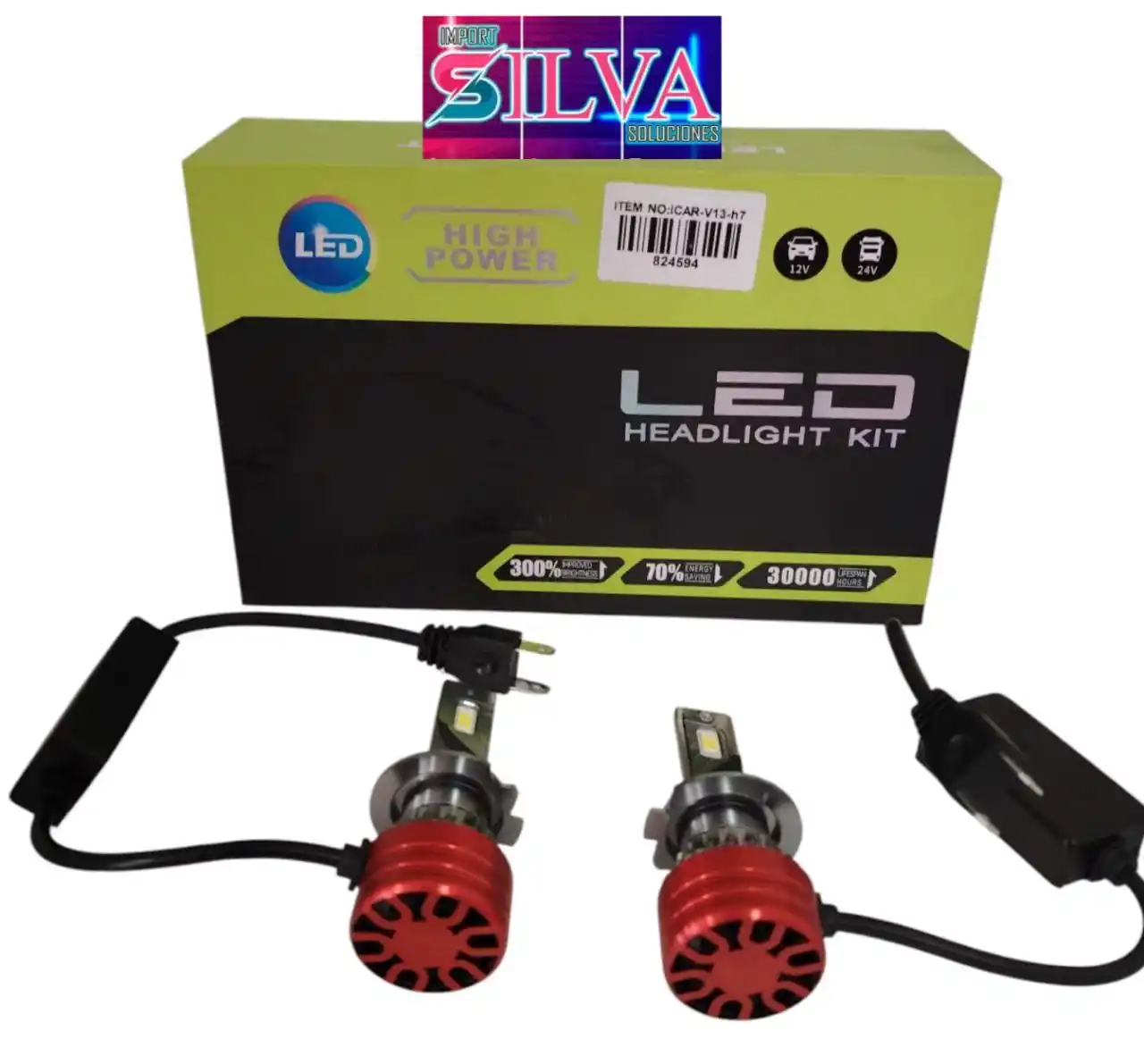 Image from Import Silva: FOCO LED H7 ICAR 8002 40000 LUMENES Precio 🔥🔥$18🔥🔥 IMPORT SILVA...