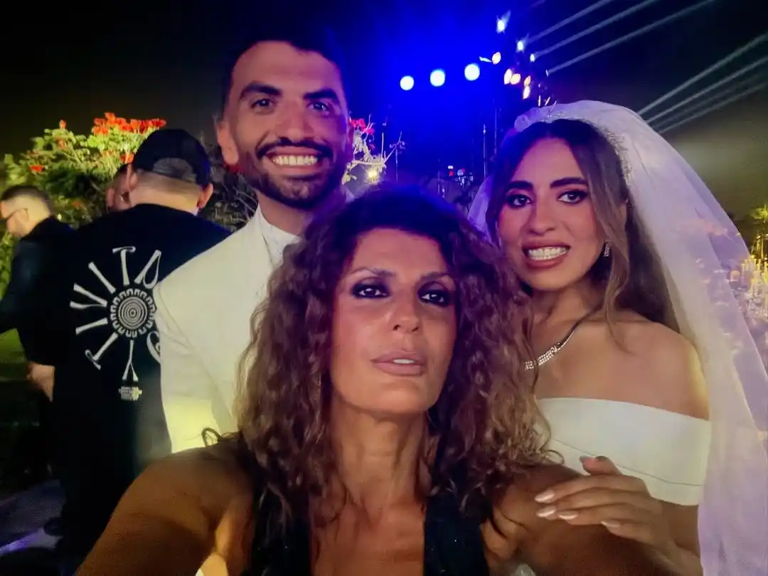 Image from FilFan.com: فيدرا تهنئ منة عدلي القيعي ويوسف حشيش بزفافهما عبر إنستجرام: "ايه اليو...