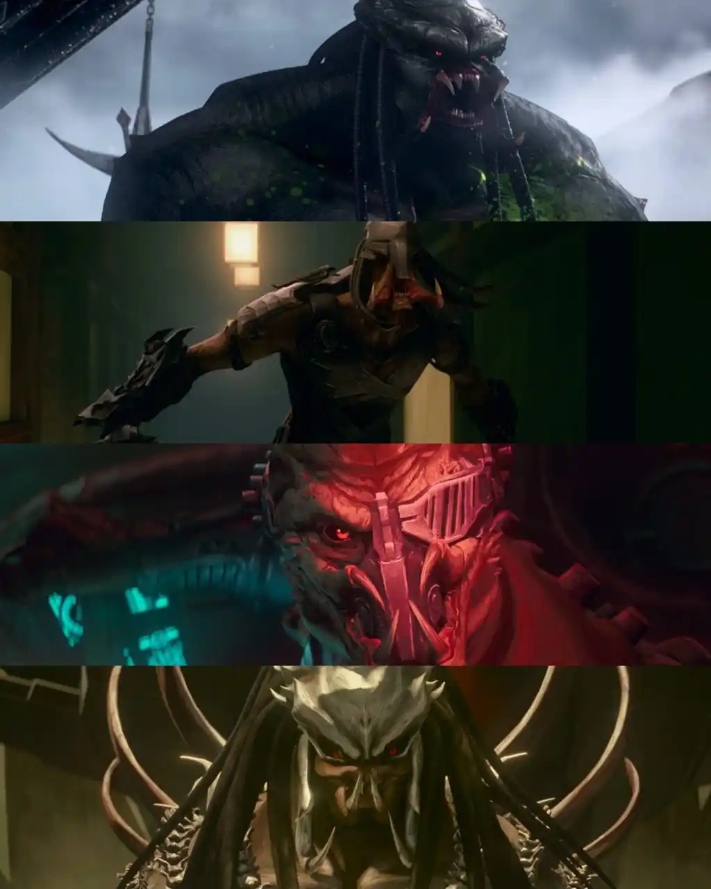 Image from FOX MOVIE CLUB (𝗙•𝗠•𝗖•™️): *Here are the names of the three Predators in Predator: Killer of Kill...