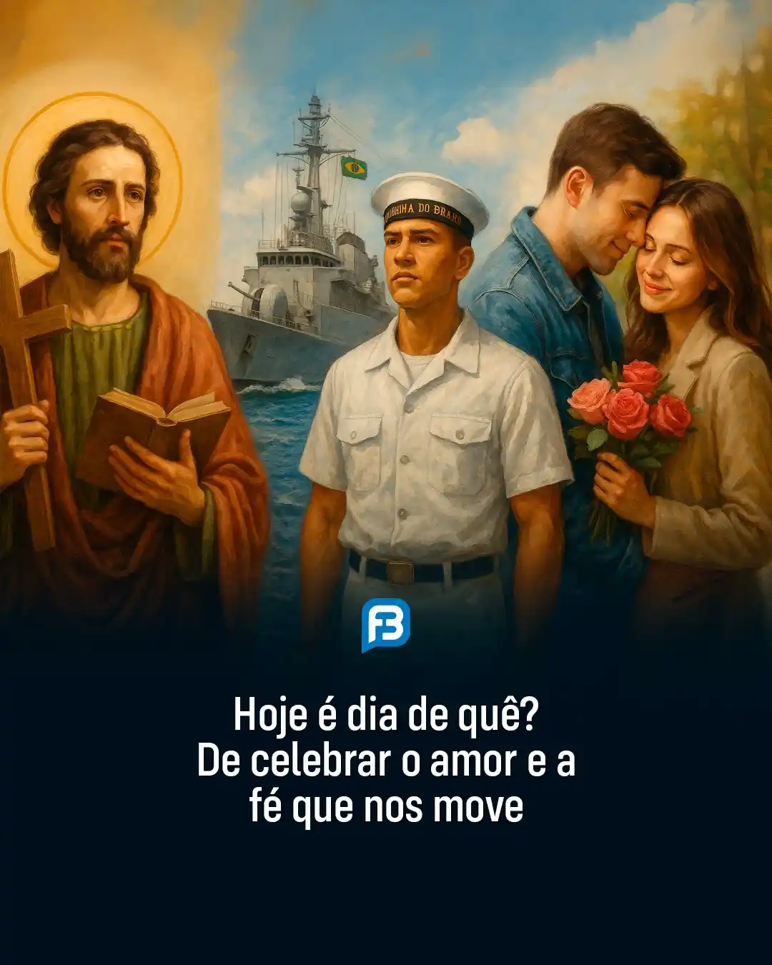Image from Fala Barreiras, Portal de Notícias: *HOJE É DIA DE QUÊ? DE CELEBRAR O AMOR E A FÉ QUE NOS MOVE* _Nesta qua...