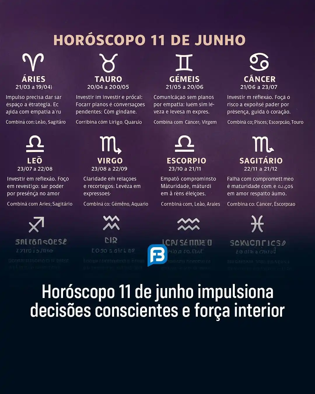 Image from Fala Barreiras, Portal de Notícias: *HORÓSCOPO 11 DE JUNHO IMPULSIONA DECISÕES CONSCIENTES E FORÇA INTERIO...