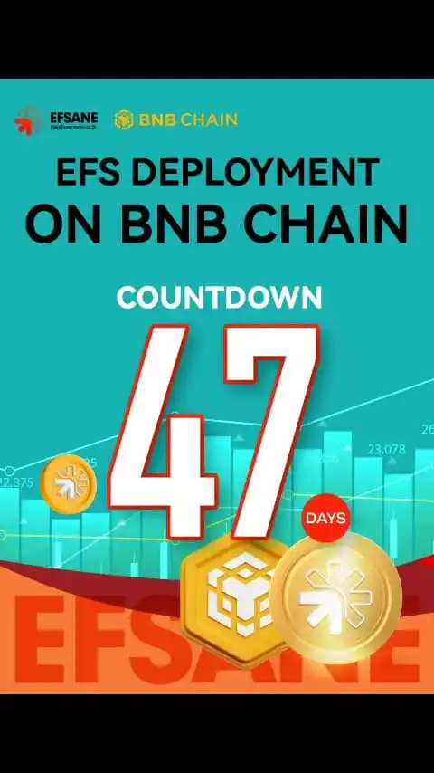 Image from JOHNLI CRYPTO UPDATE 🚀: ⏳ Hsigaye iminsi 47 gusa EFS izatangira gukoreshwa kuri Binance Chain ...