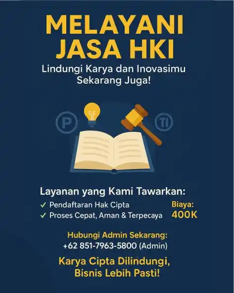 Image from Ruang Publikasi Indonesia ✅: 🛡 *LINDUNGI KARYAMU DENGAN HAK KEKAYAAN INTELEKTUAL (HKI)*! Sudah pun...