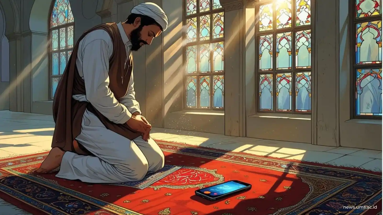 Image from Universitas Muhammadiyah Surakarta (UMS): Matikan HP demi Kekhusyukan Salat, Pesan Tarjih Muhammadiyah dalam Kaj...