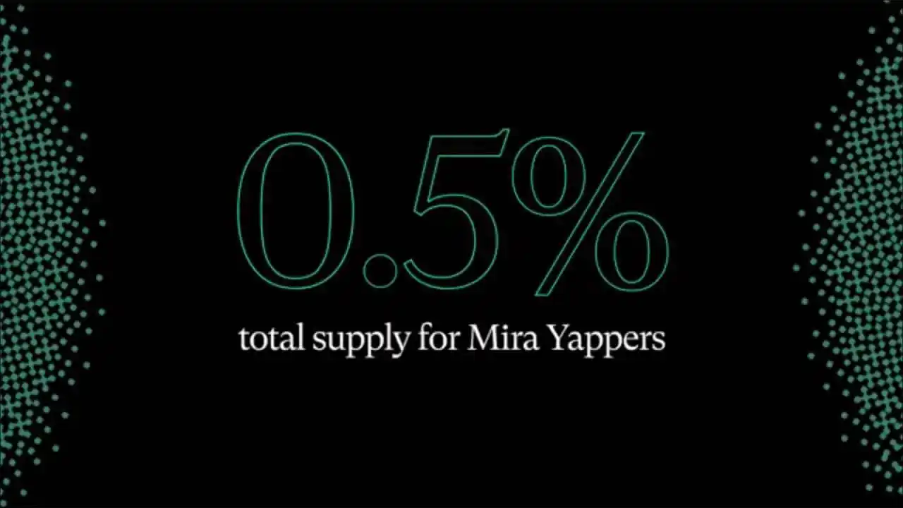 Image from CryptoBert Airdrops: Mira Announces $MIRA Token Rewards for Yappers! 🪂 Mira just announced...