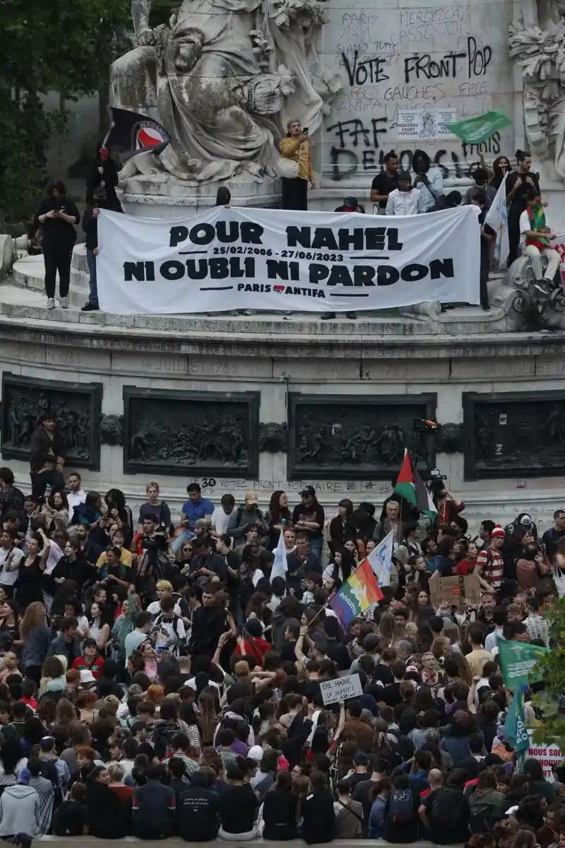 Image from Le Monde: *Mort de Nahel : les juges d’instruction écartent la légitime défense ...