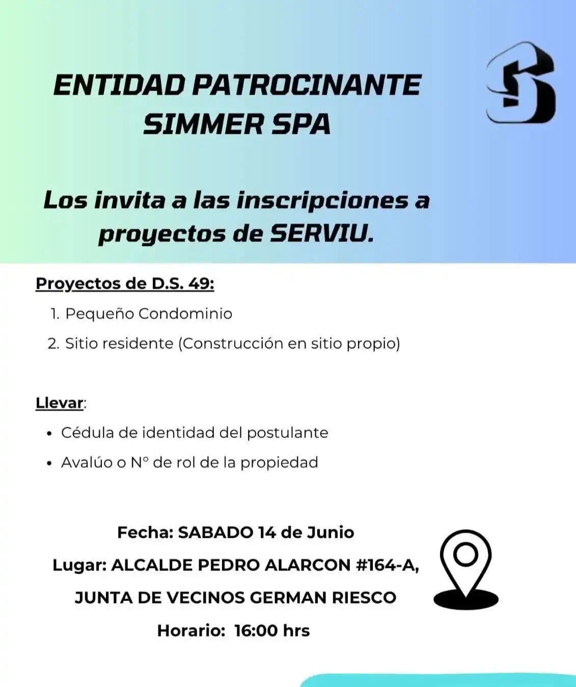 Image from Sylvia Escobar Vásquez: Nuevamente estaremos junto a la Entidad Patrocinante SIMMER SPA con ch...