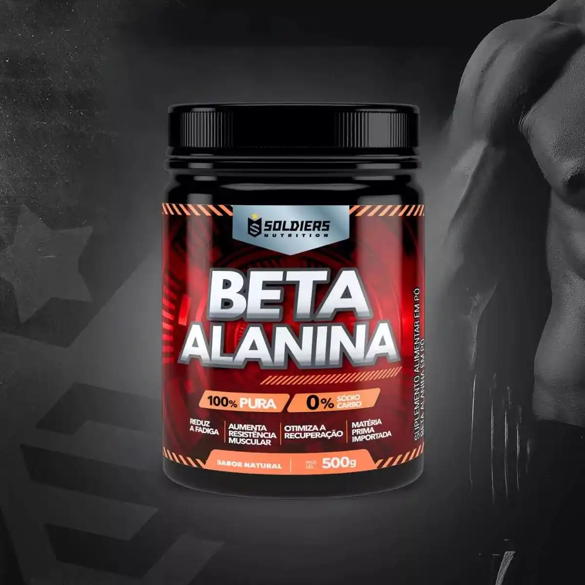 Image from OFERTÔMETRO 🛍️ cupons e promoções absurdas: 🚨 Oferta Mercado Livre Beta Alanina 500g 100% Pura Soldiers Nutritio...