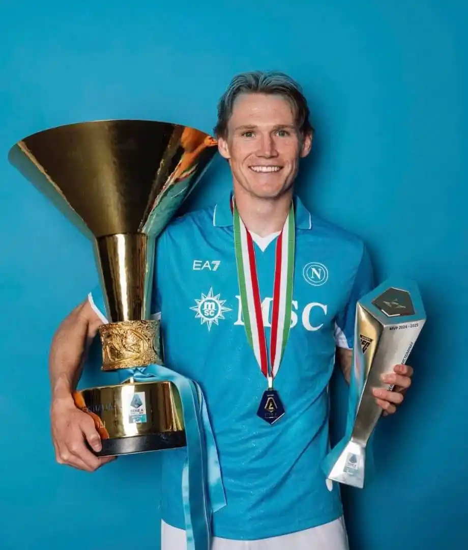 Image from PREMIER LEAGUE LIVE MATCHES & NEWS⚽: 🚨 OFFICIAL: Scott McTominay has been named Italy's Most Valuable Play...