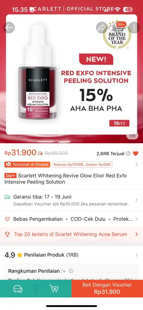 Image from Racun shopee 🛒🎀: peelingg exfooo scarlett https://s.shopee.co.id/7V4dLYCktO...