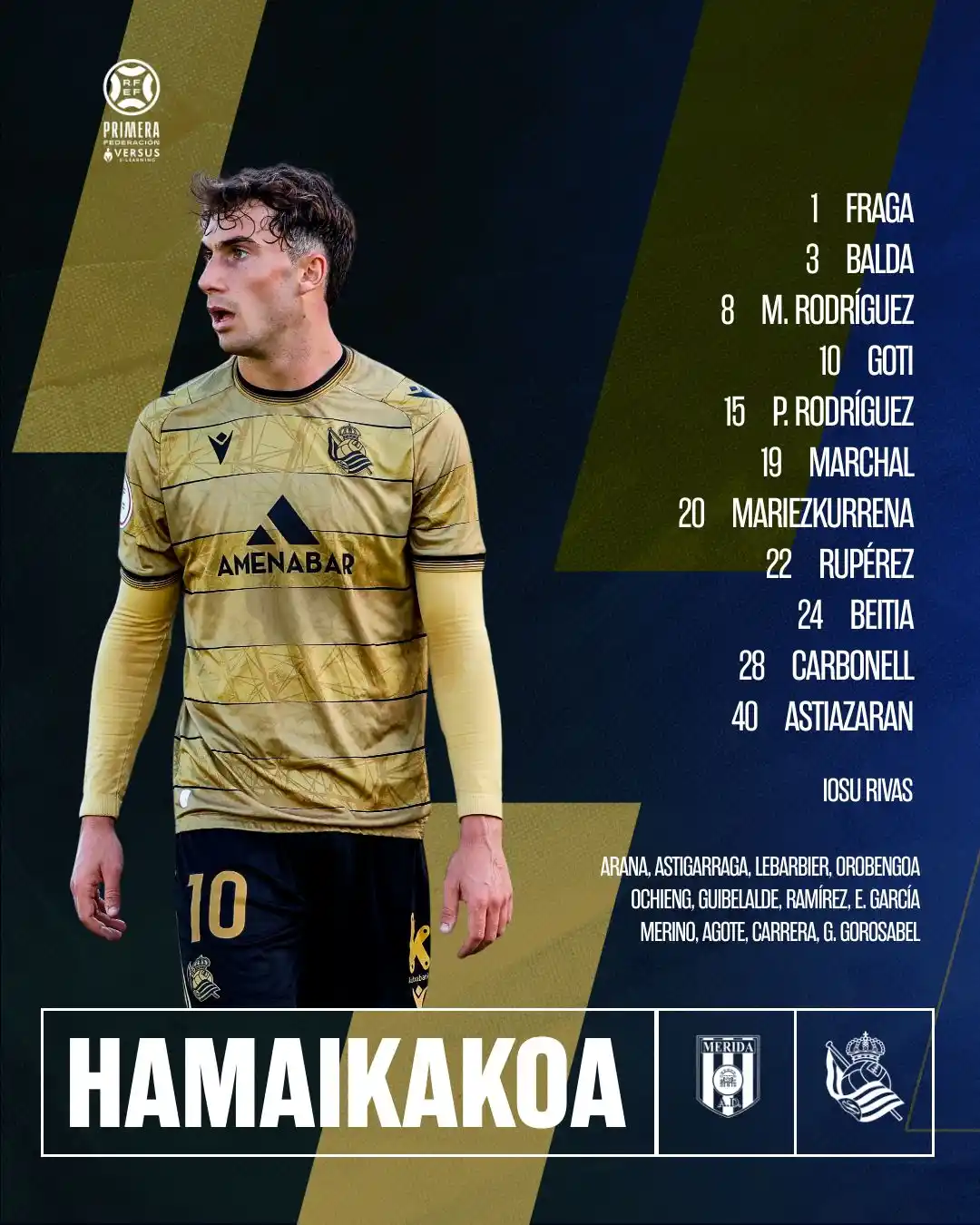 Image from Real Sociedad: ๐ Sanseren ๐๐๐ ๐๐๐๐๐๐ข๐ ๐ AD Mรฉrida! <a class="text-blue-50...