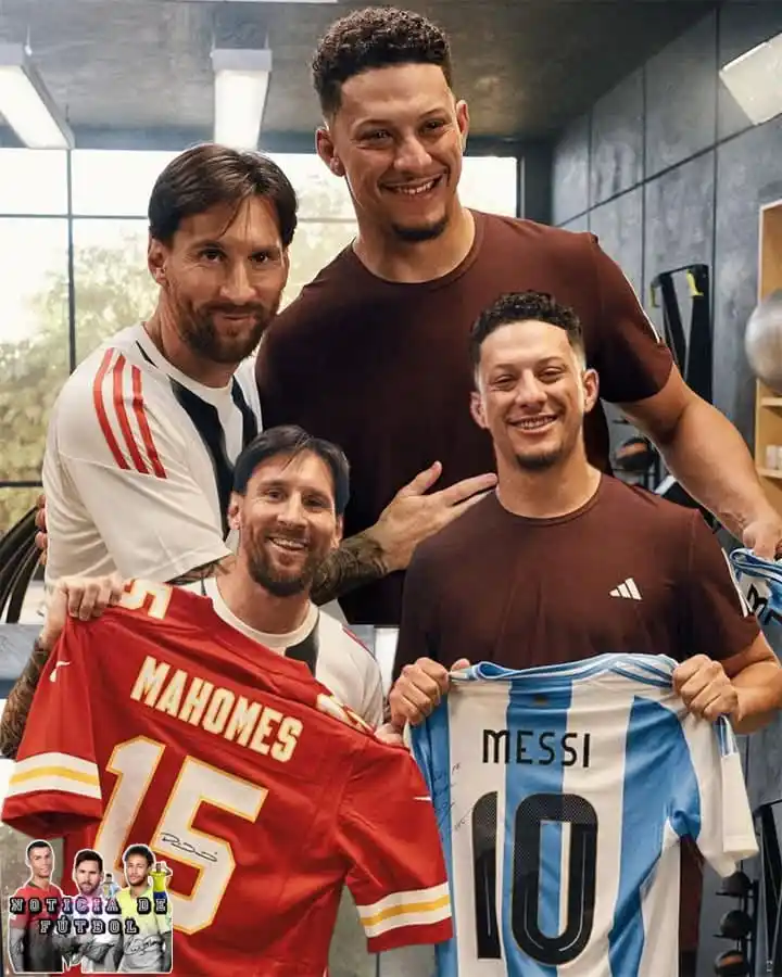 Image from Noticia De Fútbol: ¡¡SE REUNIERON LOS GOATS!! ⚽️🏈 En una 𝗖𝗢𝗟𝗔𝗕𝗢𝗥𝗔𝗖𝗜𝗢́𝗡 come...