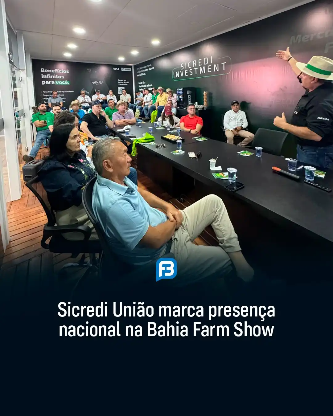 Image from Fala Barreiras, Portal de Notícias: *SICREDI UNIÃO MARCA PRESENÇA NACIONAL NA BAHIA FARM SHOW* _Lideranças...