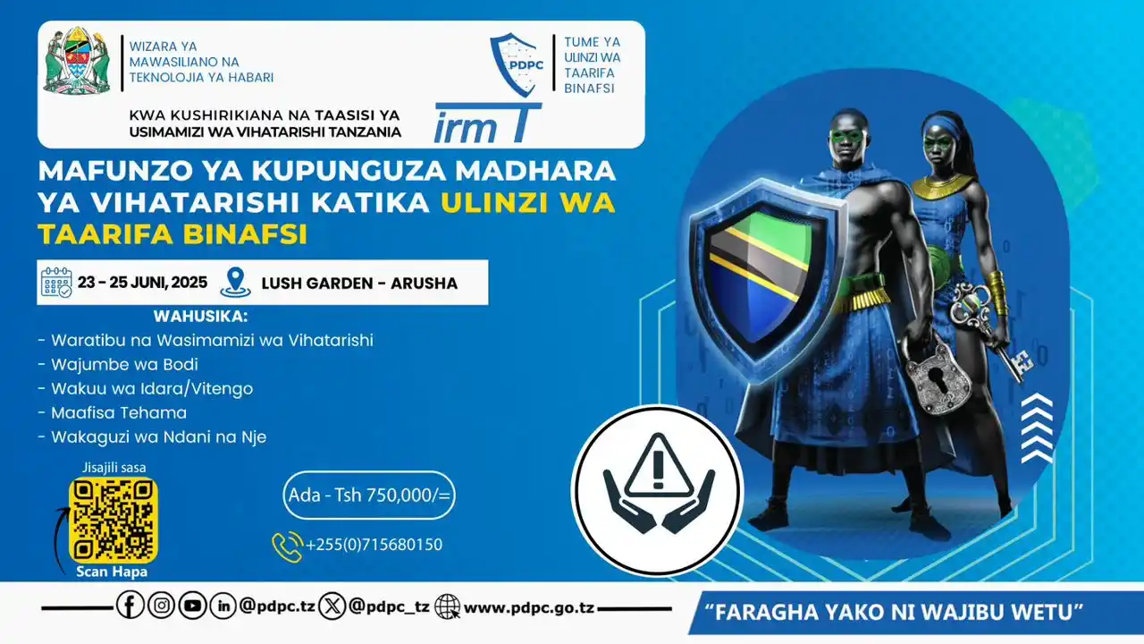 Tume Ya Ulinzi wa Taarifa Binafsi (PDPC) post