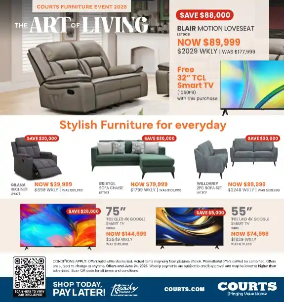 Image from Courts Jamaica: This is my favourite new distraction! ✨😍Create a haven from the hustl...