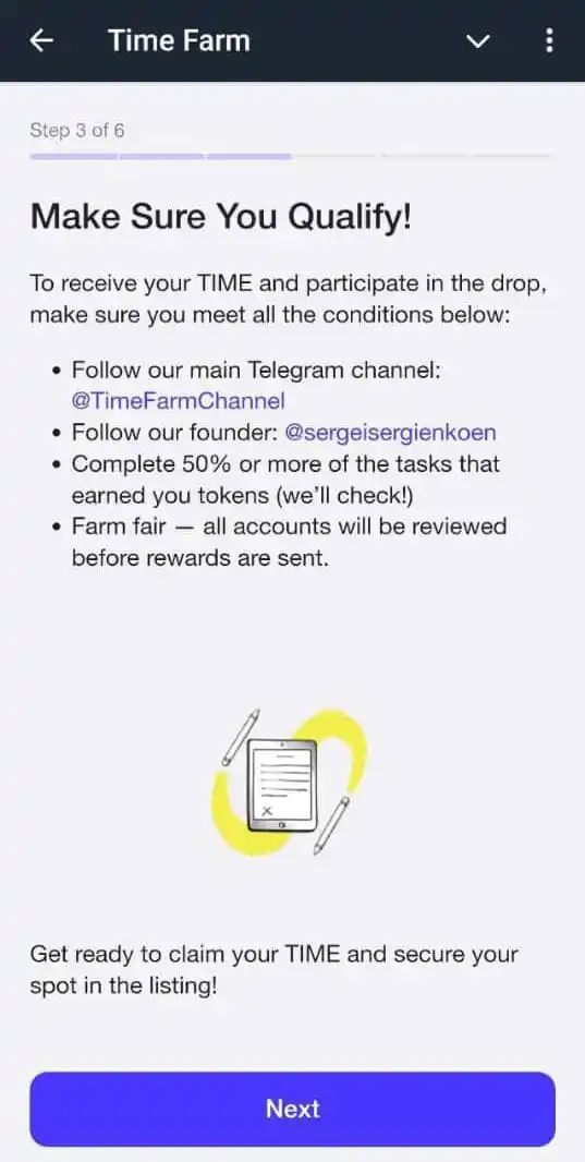 Image from AFOO Of Nigeria Crypto Hub: Timefarm airdrop is coming and will be done in 5 phases, each unlockin...