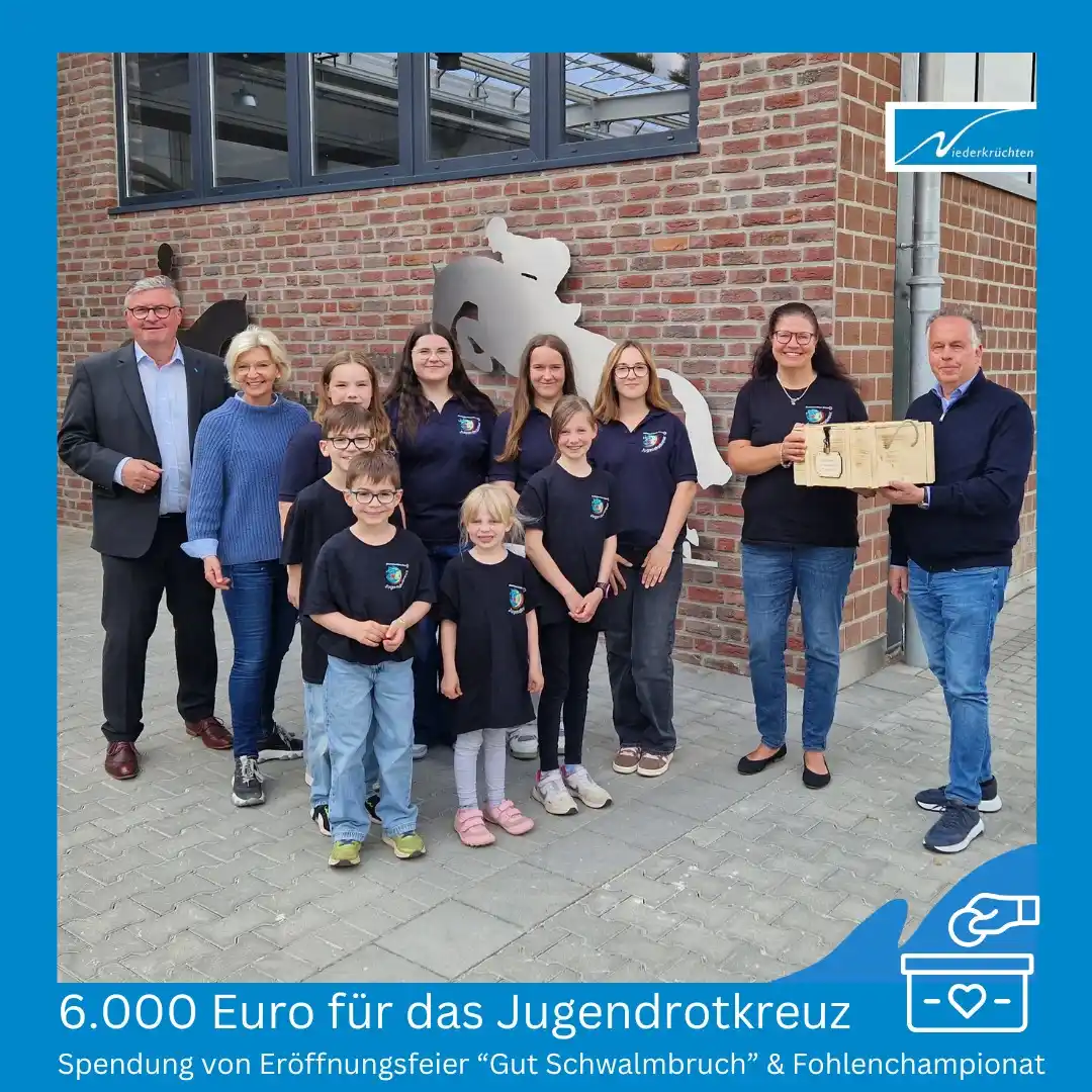 Image from Gemeinde Niederkrüchten: *🤝 Über eine Spende in Höhe von 6.000 Euro durfte sich soeben das Jug...
