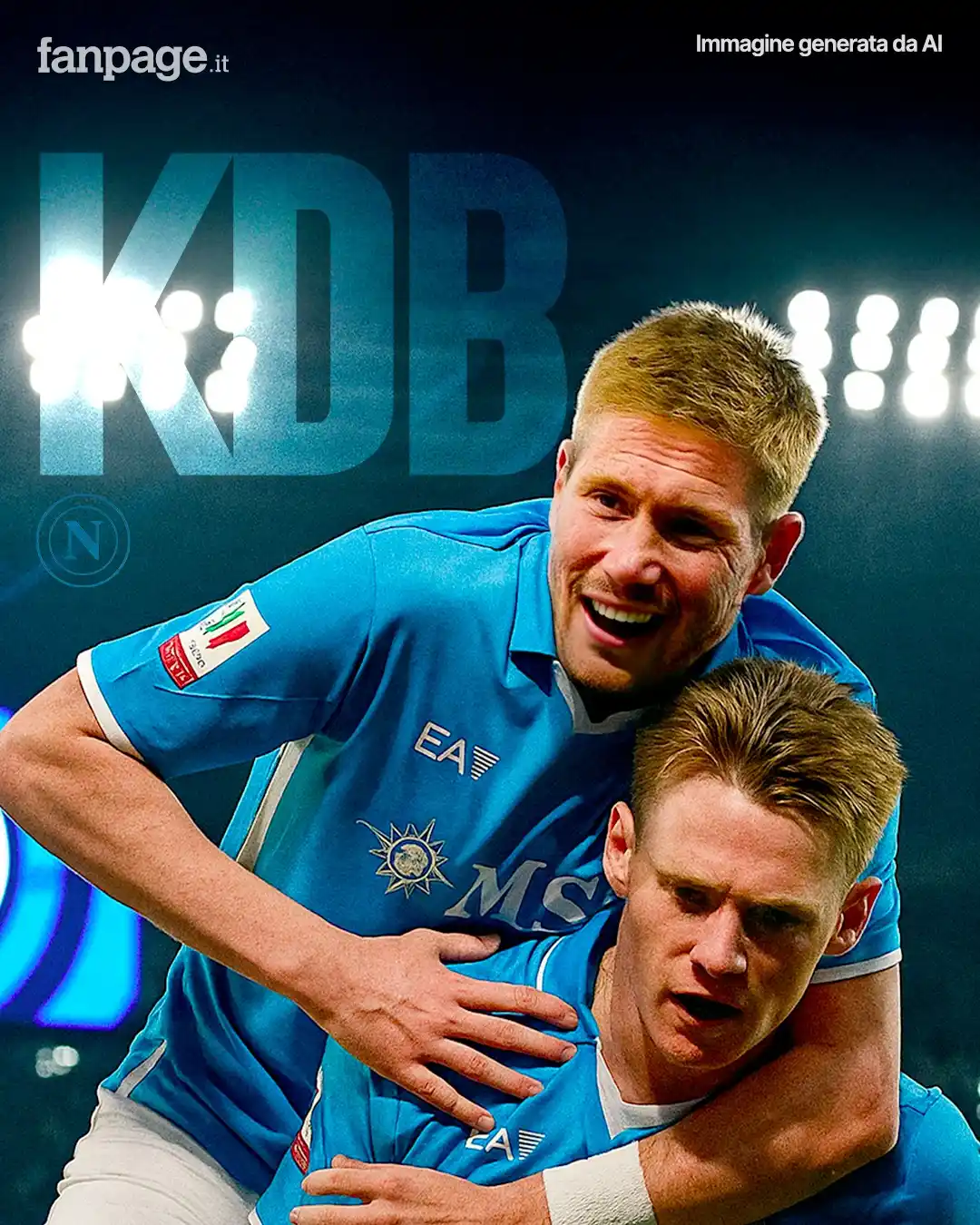 Image from Sport Fanpage.it: Un belga con l’arte nei piedi. Uno scozzese con il fuoco dentro. De Br...