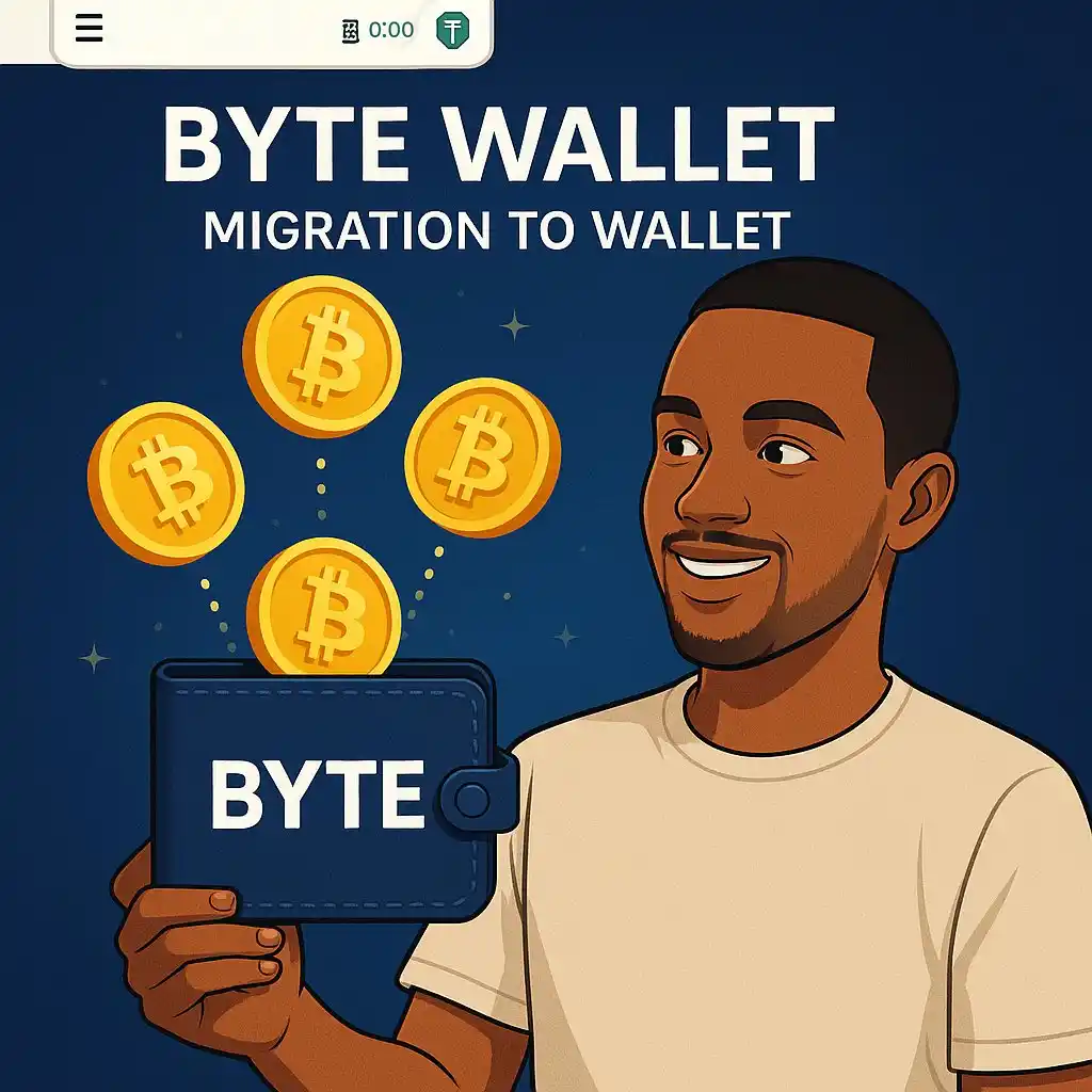 Image from AFOO Of Nigeria Crypto Hub: 🚨 *UPDATE FROM BYTEBLOCKCHAIN* http://app.byteblockchain.org/login?r...