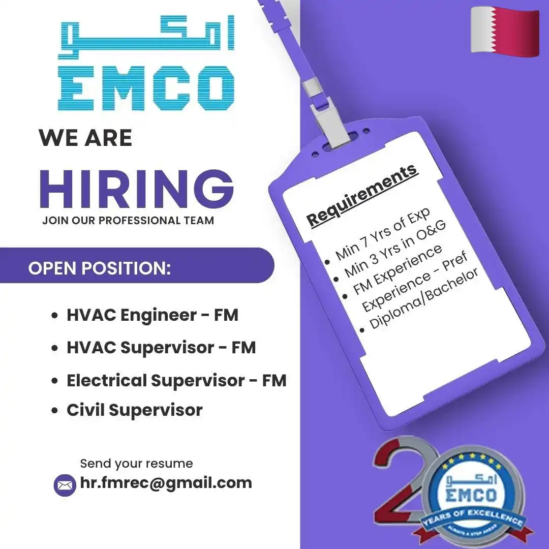 Image from WorldWide Job Links 🌐: URGENT Requirement We are hiring for FM Oil and Gas positions , Send ...