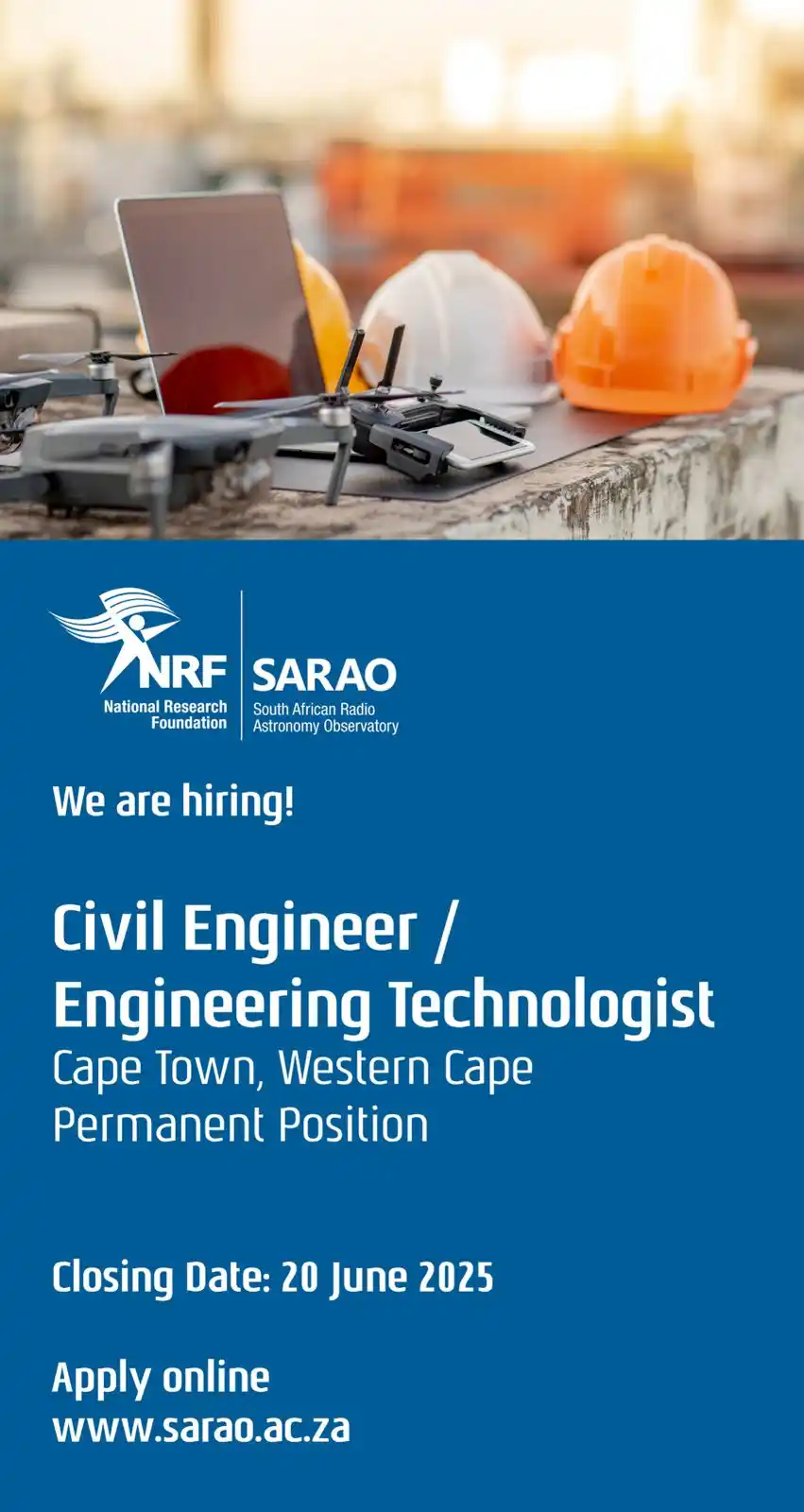 South African Radio Astronomy Observatory (SARAO) post