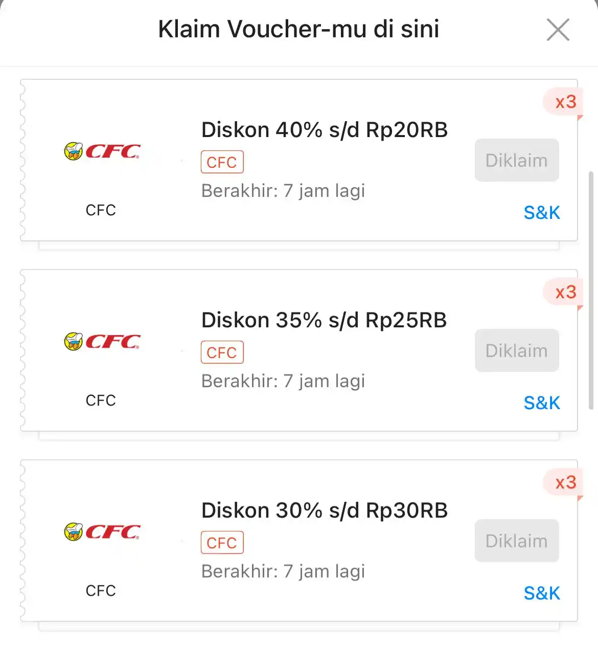 Image from Racun shopee 🛒🎀: Voucher CFC 40% nihh cuss pakaiii https://spf.shopee.co.id/BHEv2jNw4...
