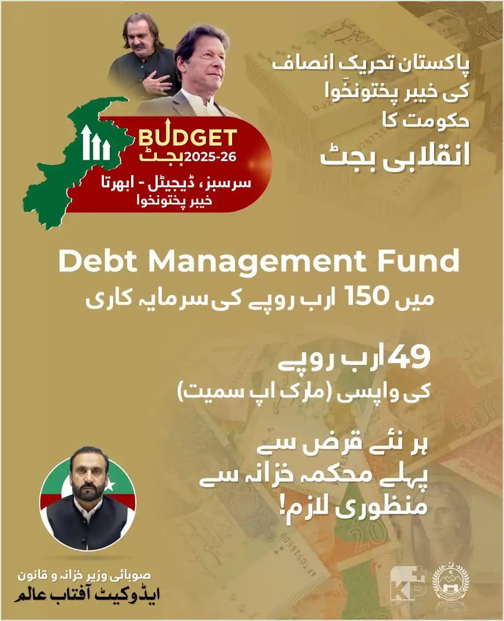 Image from Government Of KP: عمران خان کے ویژن کے مطابق خیبرپختونخوا حکومت کا مالیاتی نظم و ضبط کا ...