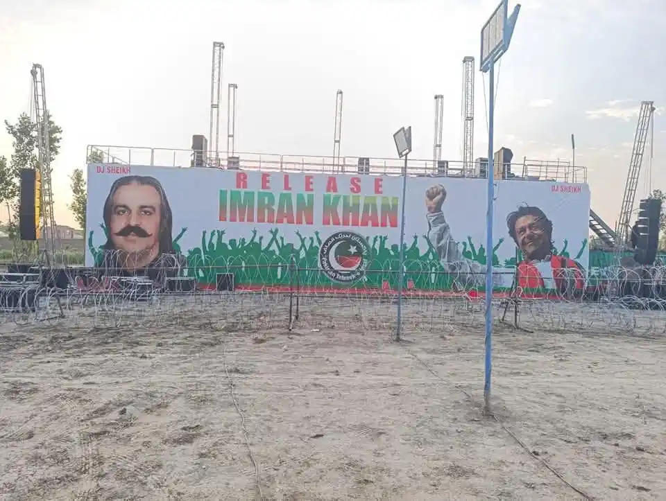 Image from Pti Official Punjab Channel: 📌عمران خان کی رہائی کے لیے جو تحریک شروع کی اس سلسلے میں اج تحصیل پشا...