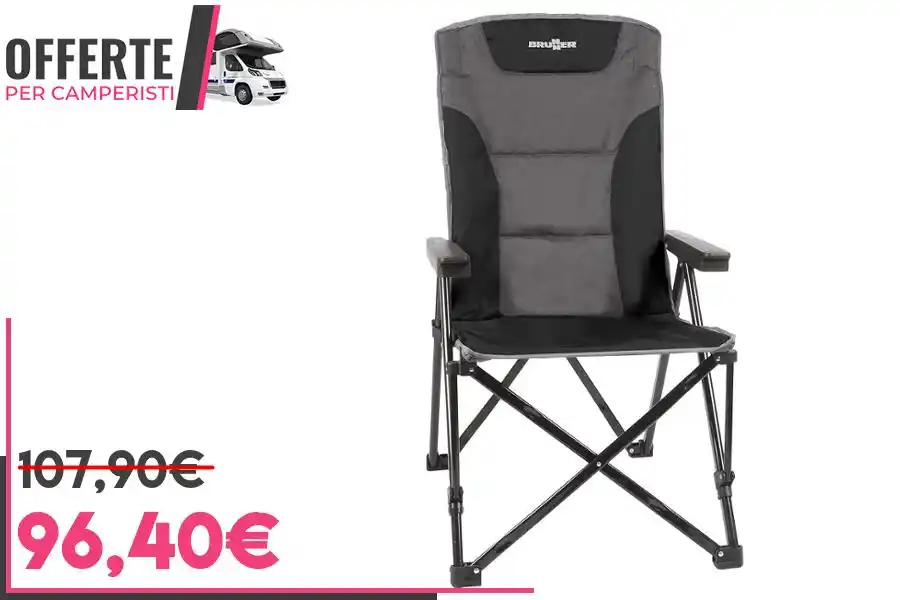 Image from OFFERTE per CAMPERISTI: *Brunner Sedia Raptor Recliner, Sdraio reclinabile in varie posizioni ...