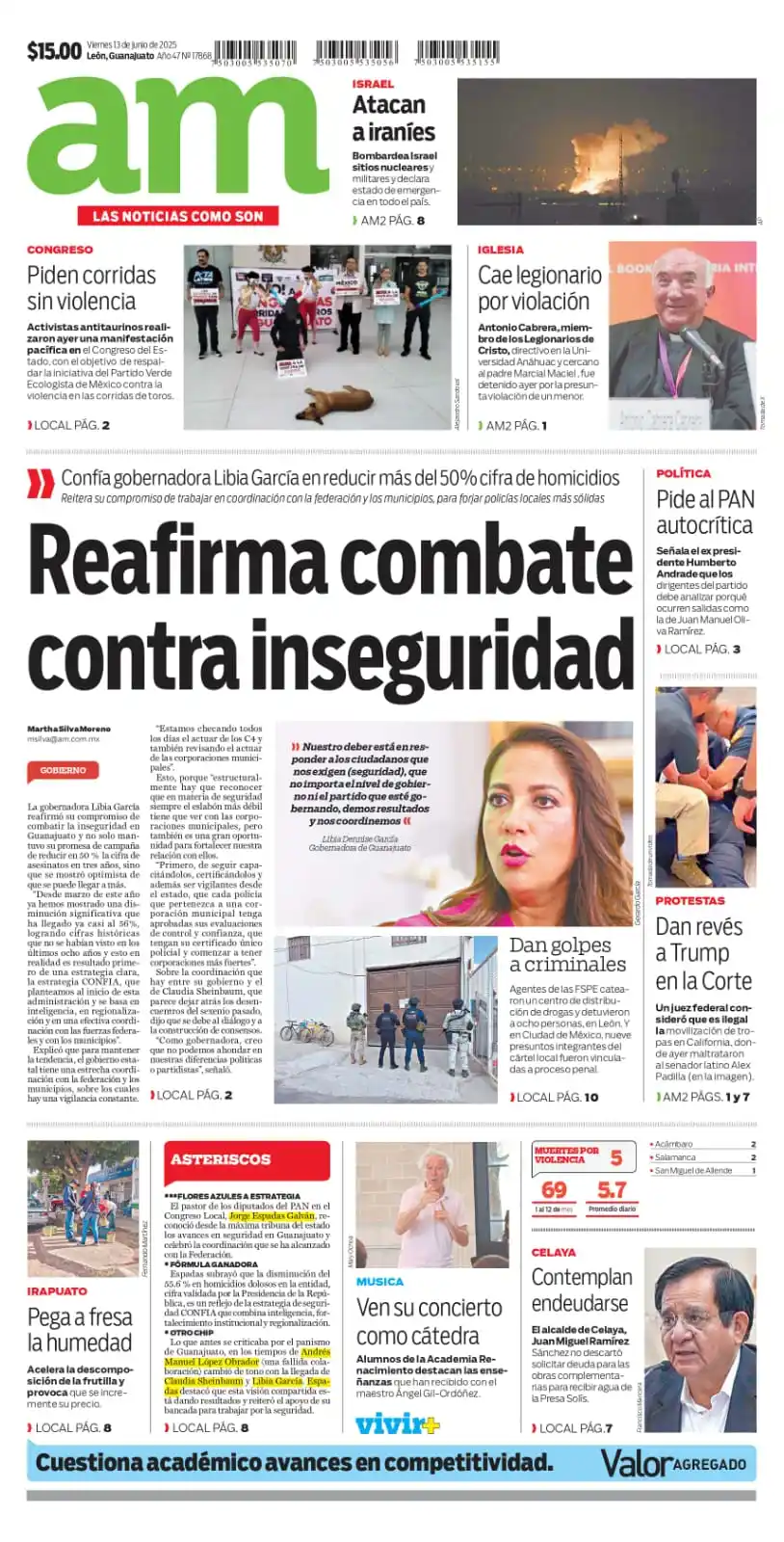 Image from Periódico AM 📰 Última Hora : ¡Buenos días!, hoy es *viernes 13 de junio del 2025* | 📰 Comienza tu ...