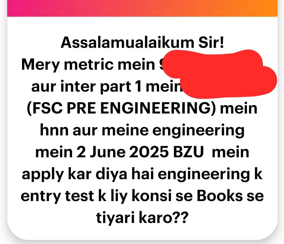 Image from ADMISSION UPDATE 🎓: *BZU k test ka test pattern, sample paper or test preparation tips upe...