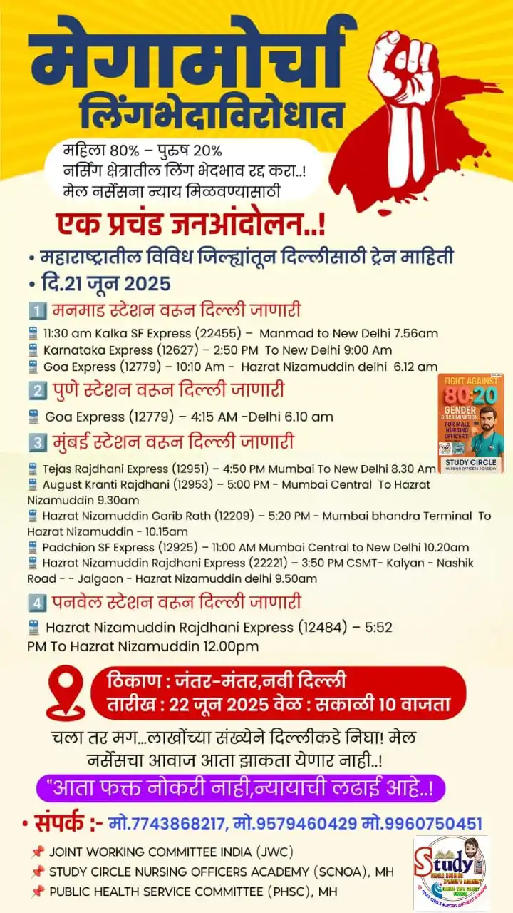 Image from STUDY CIRCLE NURSING OFFICER'S ACADEMY 🎯: 🏴 *चलो दिल्ली , चलो दिल्ली 🏴* https://whatsapp.com/channel/0029Va6w...