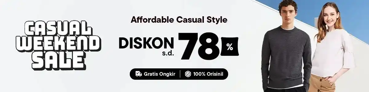Image from Blibli Affiliate Official: *🌤️ Casual Weekend Sale* Diskon sampai 70% + Cashback s.d 50RB 💸 Wa...
