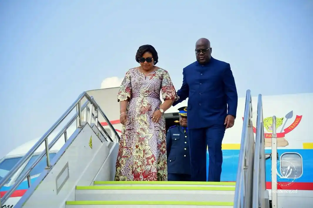 Image from Nexus Congo: Ce lundi 9 juin en milieu de journée, le Président de la République Fé...
