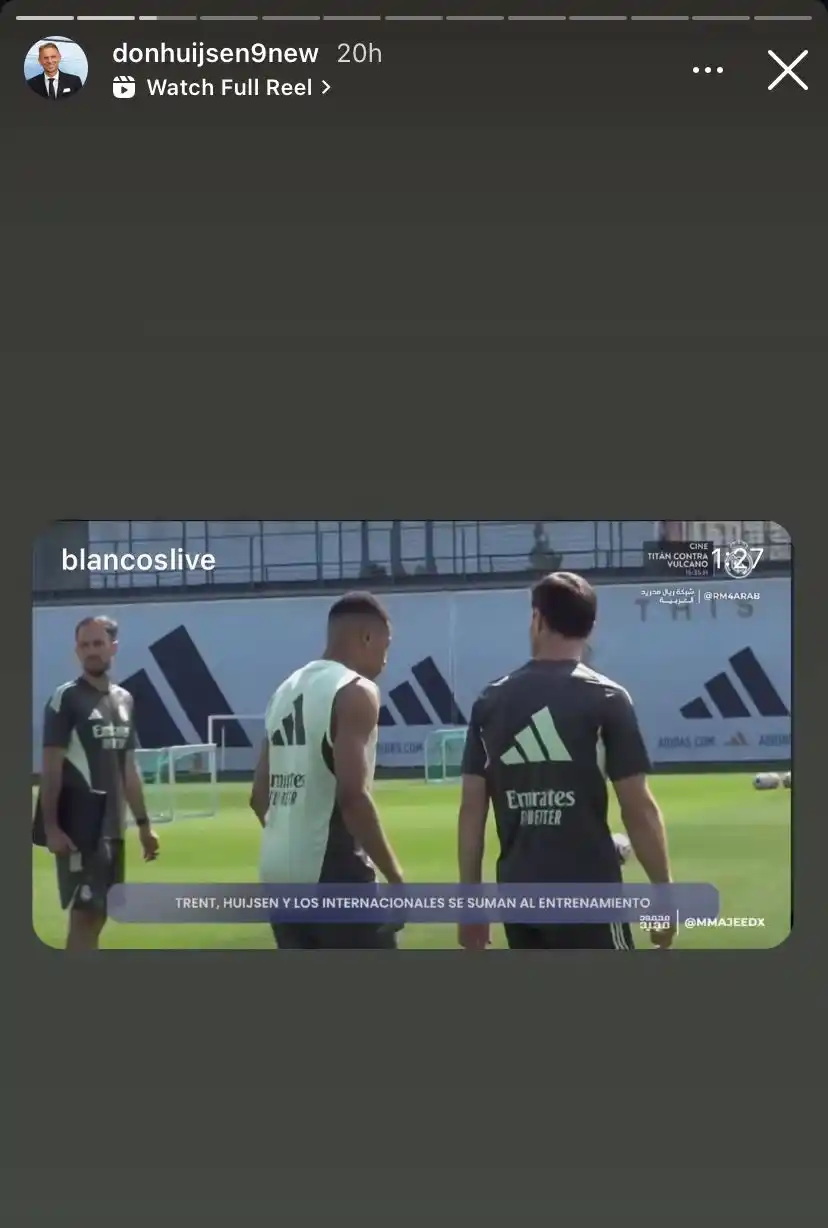 Image from Los Blancos Live : Dean Huijsen’s father posted Los Blancos Live on Instagram. 🤍...