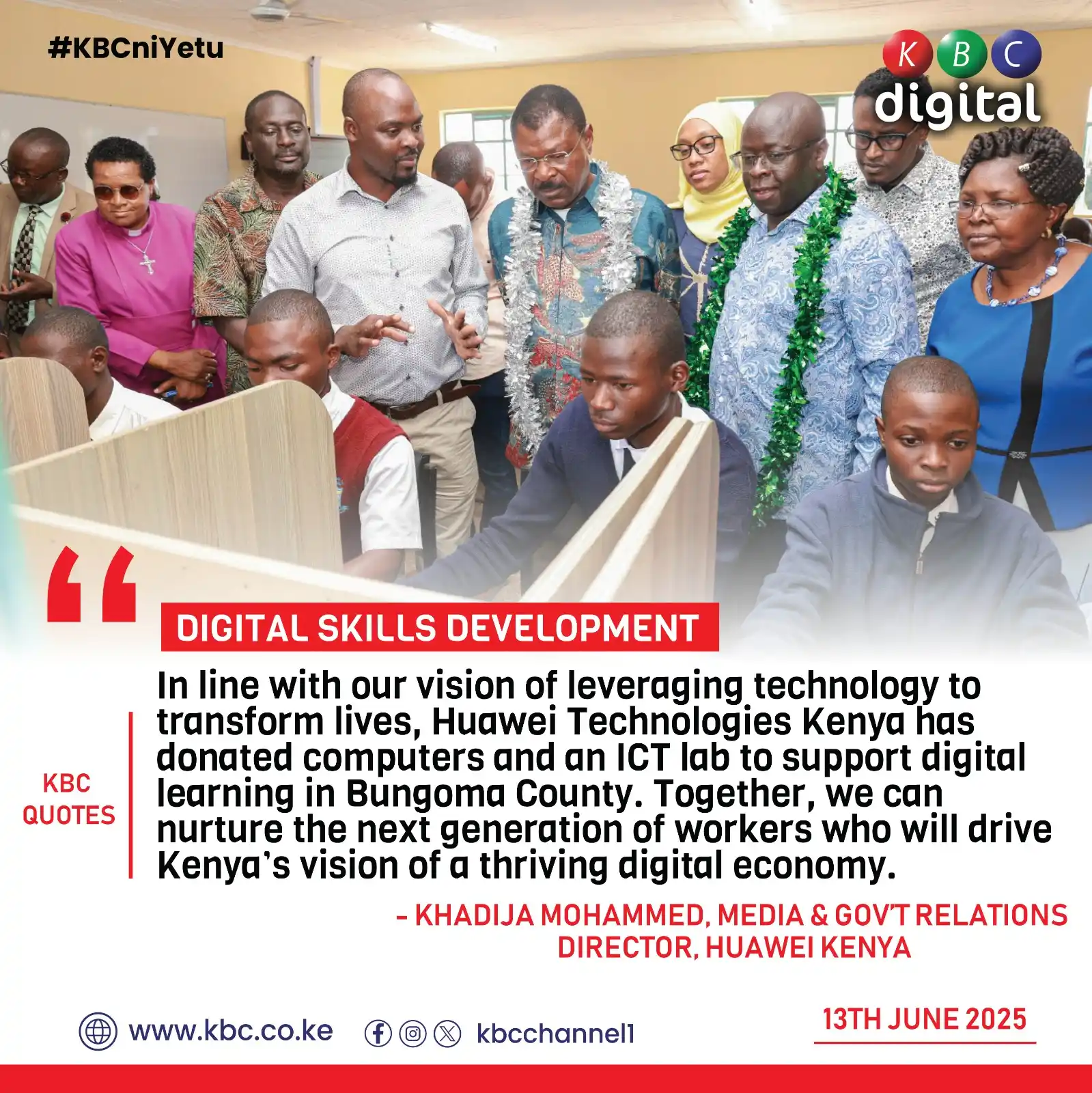 Image from KBC Digital: DIGITAL SKILLS DEVELOPMENT  "In line with our vision of leveraging tec...