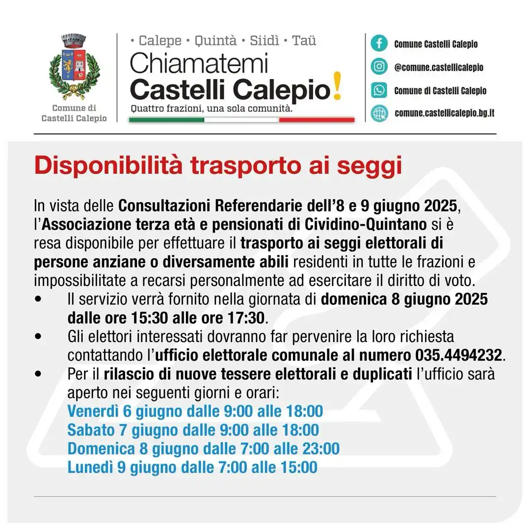 Comune di Castelli Calepio post
