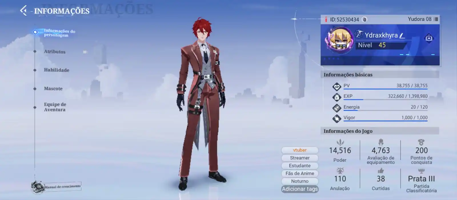 Novidades Do Canal - Ydrax Khyra post