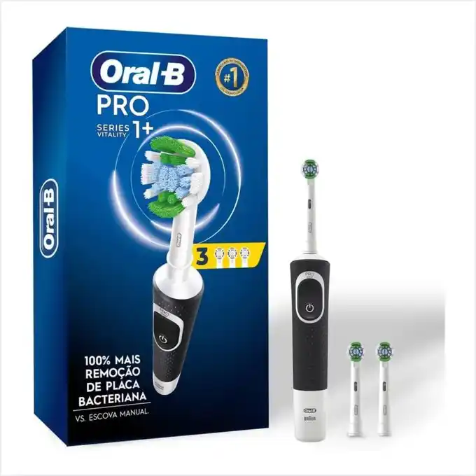 Image from DONA ONÇA PROMOÇÕES 🐆: 🚨 ESCOVA DE PREGUIÇOSO 📢 Oral-B PRO Series 1+, Escova de Dentes Elét...