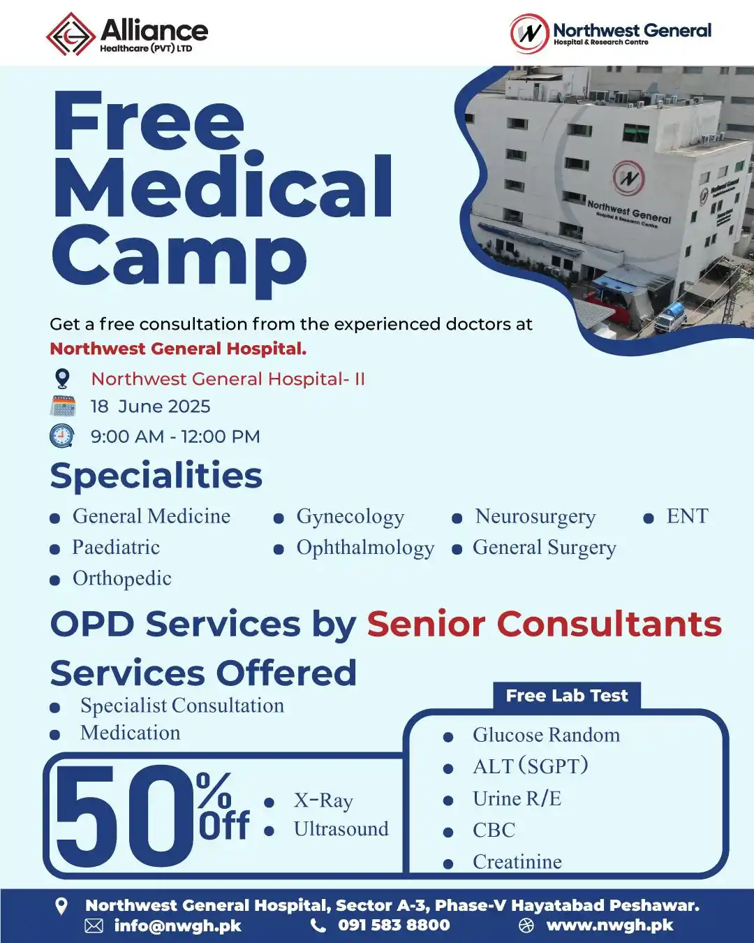 Image from Northwest General Hospital & Research Centre: Free Medical Camp Northwest General Hospital & Research Centre is org...