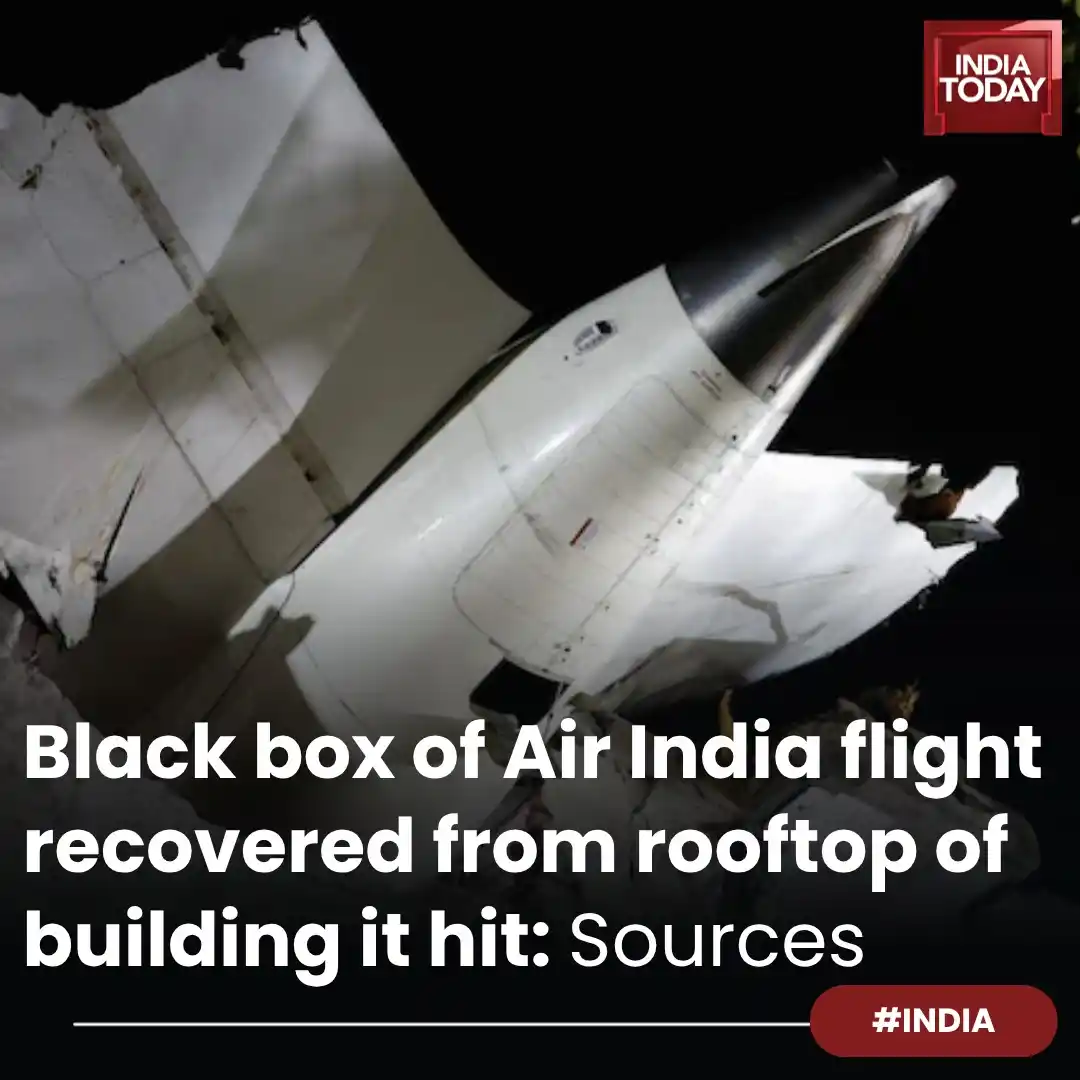 Image from India Today: *In Short:* ➡️ Black box is crash-proof, located near the tail of a ...