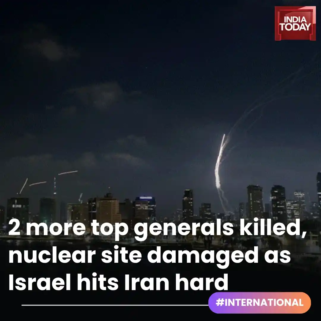 Image from India Today: *In Short:* ➡️ Iran, Israel launch fresh wave of airstrikes on Satur...